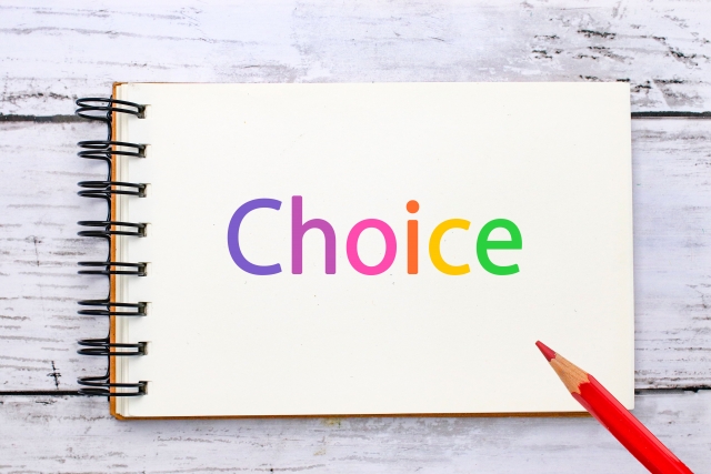 Choiceが書かれた紙