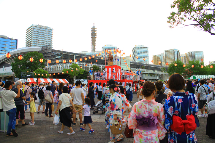 2024年のみなとみらい盆踊りの様子